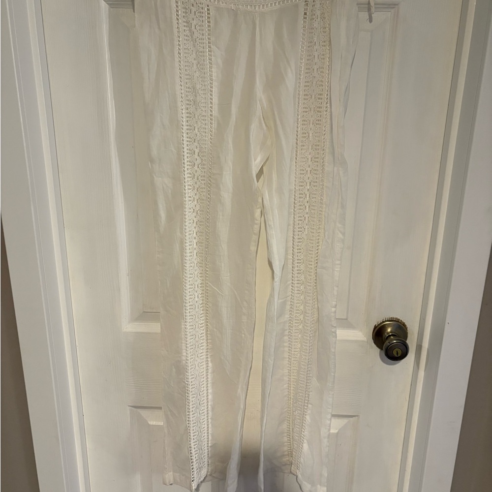 Cute Options White Lace Pants